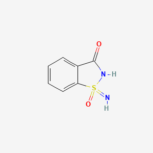 molecular formula C7H6N2O2S B2491304 1-imino-2,3-dihydro-1lambda6,2-benzothiazole-1,3-dione CAS No. 2097006-10-3