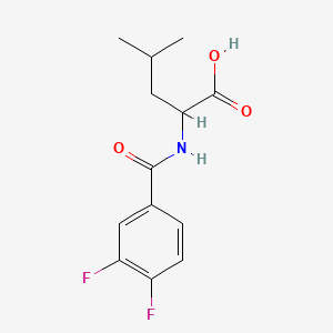 2-[(3,4-Difluorophenyl)formamido]-4-methylpentanoic acid