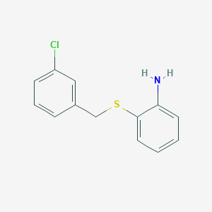 2-[(3-Chlorobenzyl)sulfanyl]aniline