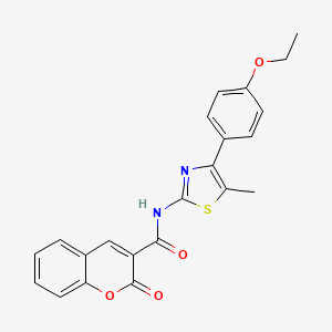N-(4-(4-ethoxyphenyl)-5-methylthiazol-2-yl)-2-oxo-2H-chromene-3-carboxamide