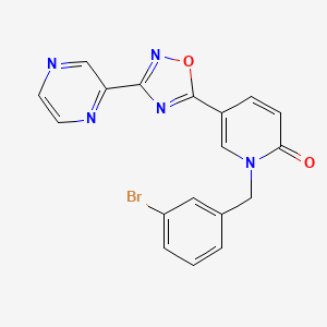 1-(3-bromobenzyl)-5-(3-(pyrazin-2-yl)-1,2,4-oxadiazol-5-yl)pyridin-2(1H)-one