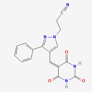 molecular formula C17H13N5O3 B2491585 Antitrypanosomal agent 2 