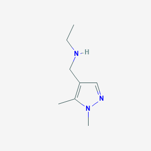 N-[(1,5-dimethyl-1H-pyrazol-4-yl)methyl]-N-ethylamine