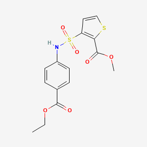 Methyl 3-({[4-(ethoxycarbonyl)phenyl]amino}sulfonyl)thiophene-2-carboxylate