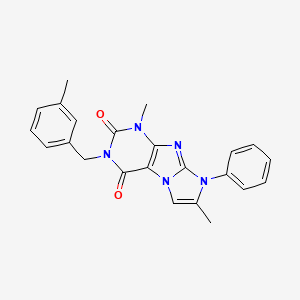1,7-dimethyl-3-(3-methylbenzyl)-8-phenyl-1H-imidazo[2,1-f]purine-2,4(3H,8H)-dione