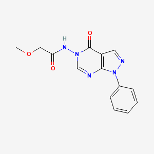 2-methoxy-N-(4-oxo-1-phenyl-1H-pyrazolo[3,4-d]pyrimidin-5(4H)-yl)acetamide