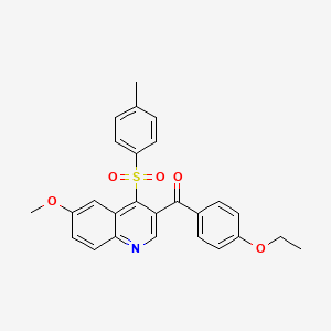 (4-Ethoxyphenyl)(6-methoxy-4-tosylquinolin-3-yl)methanone