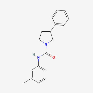 molecular formula C18H20N2O B2491617 N-(3-methylphenyl)-3-phenylpyrrolidine-1-carboxamide CAS No. 1208846-62-1