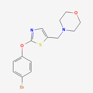 4-{[2-(4-Bromophenoxy)-1,3-thiazol-5-yl]methyl}morpholine