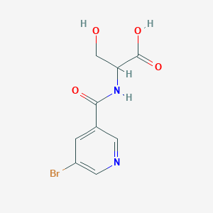 2-[(5-Bromo-pyridine-3-carbonyl)-amino]-3-hydroxy-propionic acid