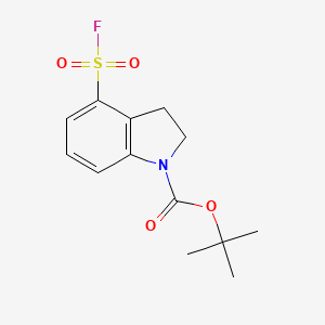 Tert-butyl 4-fluorosulfonyl-2,3-dihydroindole-1-carboxylate