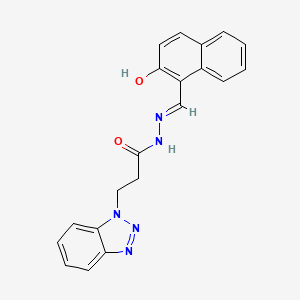 3-(1H-benzotriazol-1-yl)-N'-[(E)-(2-hydroxynaphthalen-1-yl)methylidene]propanehydrazide