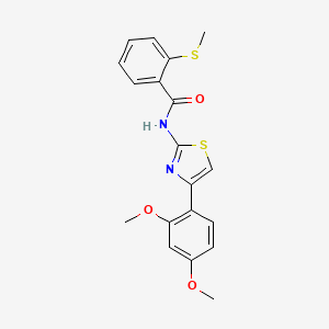 N-(4-(2,4-dimethoxyphenyl)thiazol-2-yl)-2-(methylthio)benzamide
