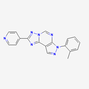 2-(pyridin-4-yl)-7-(o-tolyl)-7H-pyrazolo[4,3-e][1,2,4]triazolo[1,5-c]pyrimidine