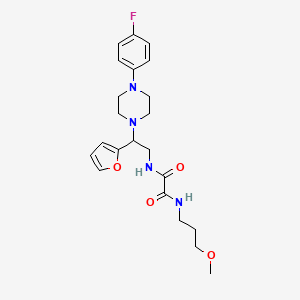 N1-(2-(4-(4-fluorophenyl)piperazin-1-yl)-2-(furan-2-yl)ethyl)-N2-(3-methoxypropyl)oxalamide