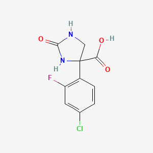 4-(4-Chloro-2-fluorophenyl)-2-oxoimidazolidine-4-carboxylic acid