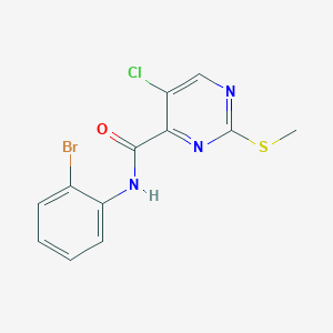 N-(2-bromophenyl)-5-chloro-2-(methylsulfanyl)pyrimidine-4-carboxamide