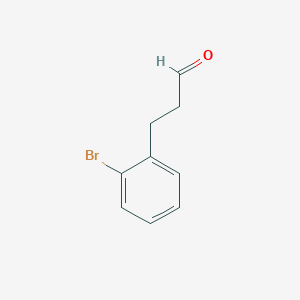 molecular formula C9H9BrO B024917 3-(2-Bromophenyl)propanal CAS No. 107408-16-2