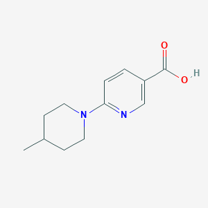 6-(4-Methylpiperidin-1-yl)pyridine-3-carboxylic acid