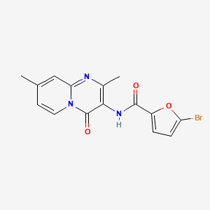 5-bromo-N-(2,8-dimethyl-4-oxo-4H-pyrido[1,2-a]pyrimidin-3-yl)furan-2-carboxamide
