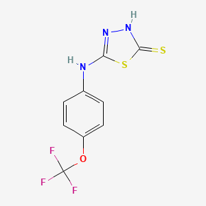 5-{[4-(Trifluoromethoxy)phenyl]amino}-1,3,4-thiadiazole-2-thiol