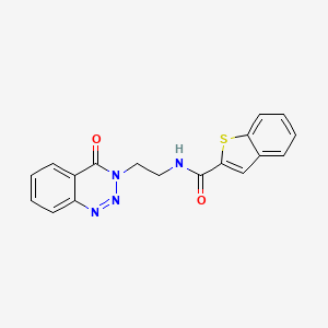N-(2-(4-oxobenzo[d][1,2,3]triazin-3(4H)-yl)ethyl)benzo[b]thiophene-2-carboxamide