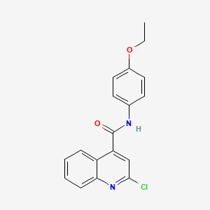 molecular formula C18H15ClN2O2 B2491753 2-chloro-N-(4-ethoxyphenyl)quinoline-4-carboxamide CAS No. 326610-99-5