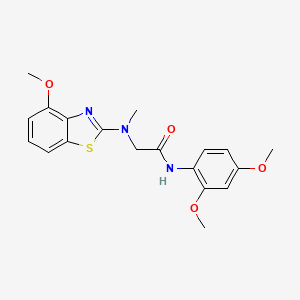 N-(2,4-dimethoxyphenyl)-2-((4-methoxybenzo[d]thiazol-2-yl)(methyl)amino)acetamide