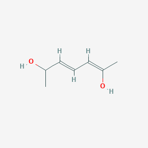 molecular formula C7H12O2 B024918 (2Z,4E)-hepta-2,4-diene-2,6-diol CAS No. 102605-89-0