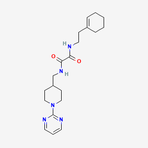 molecular formula C20H29N5O2 B2491847 N'-[2-(cyclohex-1-en-1-yl)ethyl]-N-{[1-(pyrimidin-2-yl)piperidin-4-yl]methyl}ethanediamide CAS No. 1235071-89-2