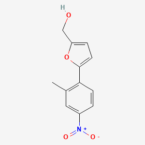 molecular formula C12H11NO4 B2491864 [5-(2-Methyl-4-nitrophenyl)-2-furyl]methanol CAS No. 332119-54-7