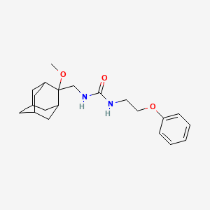 molecular formula C21H30N2O3 B2491908 3-[(2-Methoxyadamantan-2-yl)methyl]-1-(2-phenoxyethyl)urea CAS No. 1797331-54-4