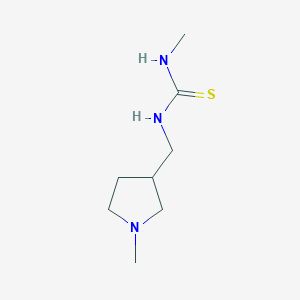 B2491915 1-Methyl-3-[(1-methylpyrrolidin-3-yl)methyl]thiourea CAS No. 1593403-25-8