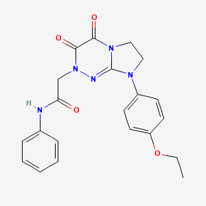 2-(8-(4-ethoxyphenyl)-3,4-dioxo-3,4,7,8-tetrahydroimidazo[2,1-c][1,2,4]triazin-2(6H)-yl)-N-phenylacetamide