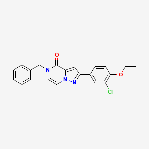 2-(3-chloro-4-ethoxyphenyl)-5-(2,5-dimethylbenzyl)pyrazolo[1,5-a]pyrazin-4(5H)-one