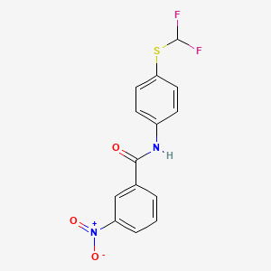 N-(4-((difluoromethyl)thio)phenyl)-3-nitrobenzamide