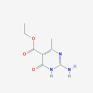 molecular formula C8H11N3O3 B2492021 Ethyl 2-amino-4-methyl-6-oxo-1,6-dihydropyrimidine-5-carboxylate CAS No. 2361825-91-2