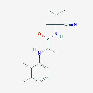 molecular formula C17H25N3O B2492033 N-(2-Cyano-3-methylbutan-2-yl)-2-(2,3-dimethylanilino)propanamide CAS No. 1214094-26-4