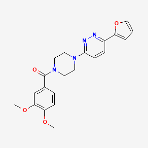 (3,4-Dimethoxyphenyl)(4-(6-(furan-2-yl)pyridazin-3-yl)piperazin-1-yl)methanone