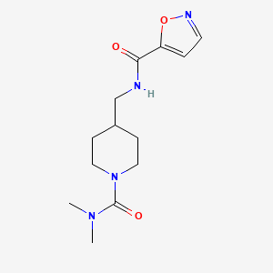 N-((1-(dimethylcarbamoyl)piperidin-4-yl)methyl)isoxazole-5-carboxamide