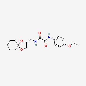 molecular formula C19H26N2O5 B2492337 N1-(1,4-dioxaspiro[4.5]decan-2-ylmethyl)-N2-(4-ethoxyphenyl)oxalamide CAS No. 899730-69-9