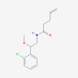 molecular formula C14H18ClNO2 B2492379 N-[2-(2-chlorophenyl)-2-methoxyethyl]pent-4-enamide CAS No. 1795419-92-9