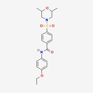 4-((2,6-dimethylmorpholino)sulfonyl)-N-(4-ethoxyphenyl)benzamide