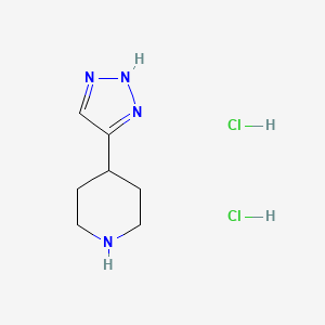 4-(1H-1,2,3-triazol-4-yl)piperidine dihydrochloride