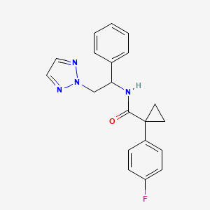 1-(4-fluorophenyl)-N-(1-phenyl-2-(2H-1,2,3-triazol-2-yl)ethyl)cyclopropanecarboxamide