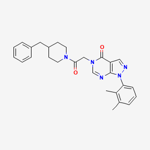 5-(2-(4-benzylpiperidin-1-yl)-2-oxoethyl)-1-(2,3-dimethylphenyl)-1H-pyrazolo[3,4-d]pyrimidin-4(5H)-one