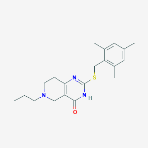 2-[(mesitylmethyl)thio]-6-propyl-5,6,7,8-tetrahydropyrido[4,3-d]pyrimidin-4(3H)-one
