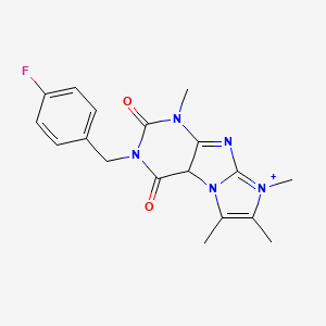 3-[(4-fluorophenyl)methyl]-1,6,7,8-tetramethyl-1H,2H,3H,4H,8H-imidazo[1,2-g]purine-2,4-dione
