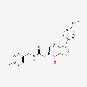 2-[7-(4-methoxyphenyl)-4-oxothieno[3,2-d]pyrimidin-3(4H)-yl]-N-(4-methylbenzyl)acetamide