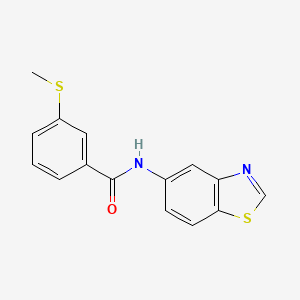 N-(benzo[d]thiazol-5-yl)-3-(methylthio)benzamide